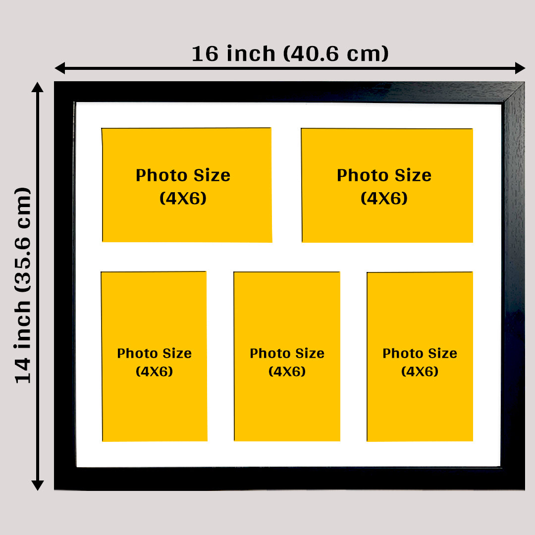 Customized Photo Frame 2 Set of 15x13 Inch Holds Total 10 Photos