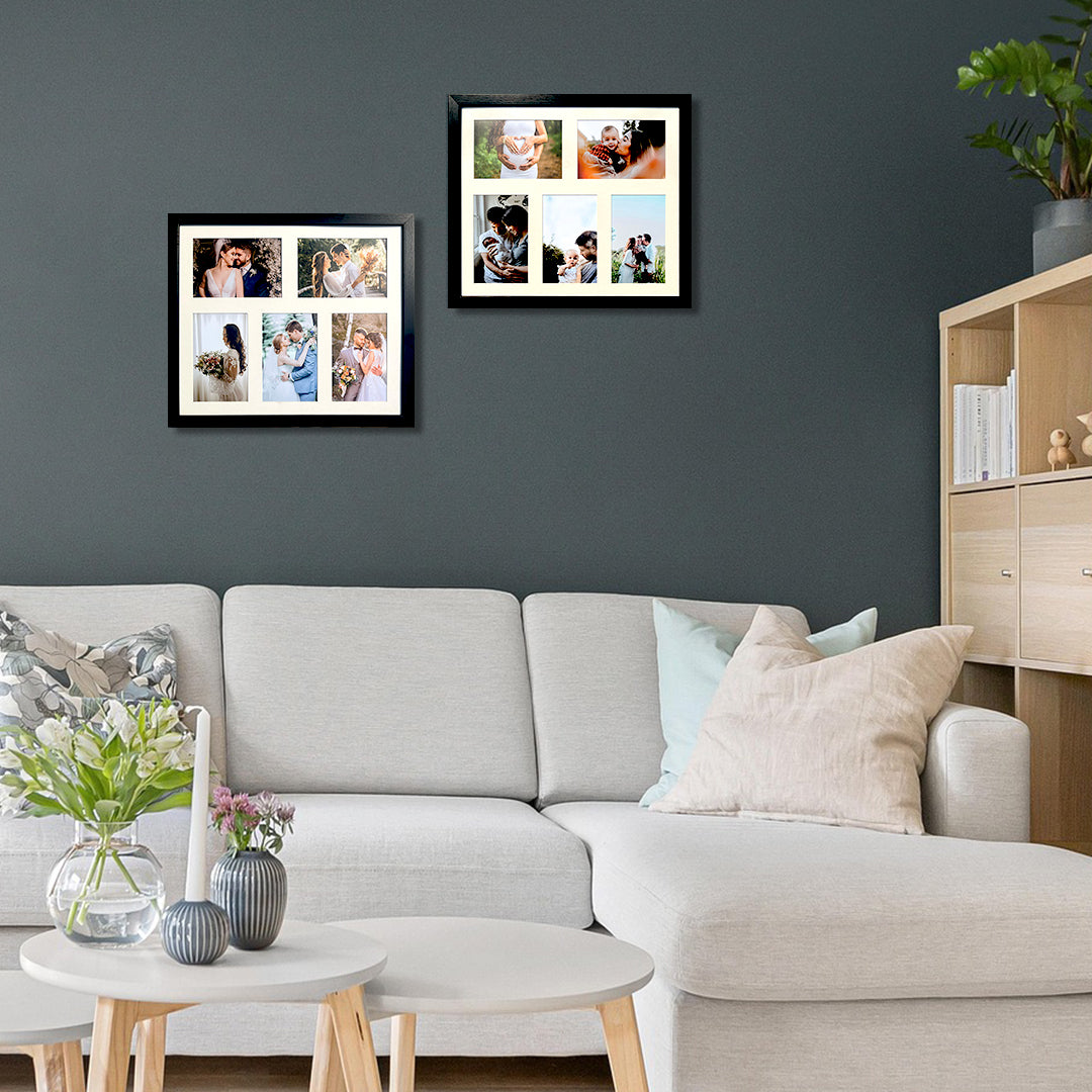 Customized Photo Frame 2 Set of 15x13 Inch Holds Total 10 Photos