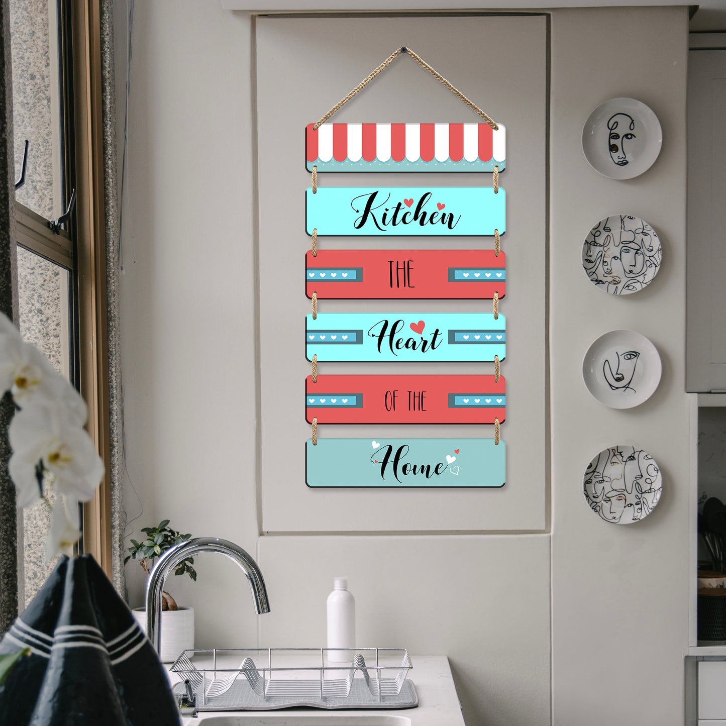 Kitchen Wall Hanging in 6 Plate