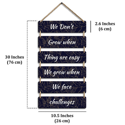 Rectangular Wall Hanging in 6 Plate