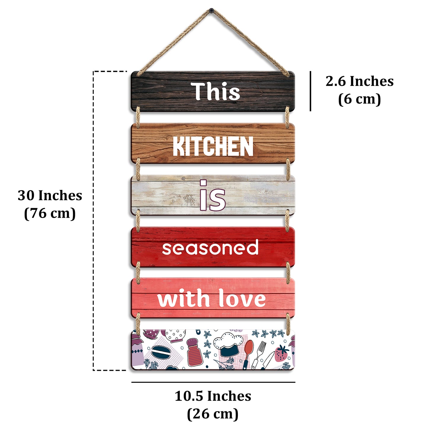 Kitchen Wall Hanging in 6 Plate