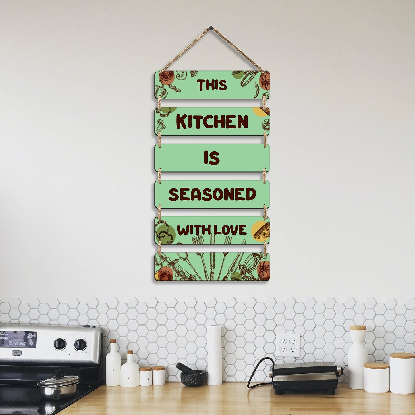 Kitchen Wall Hanging in 6 Plate