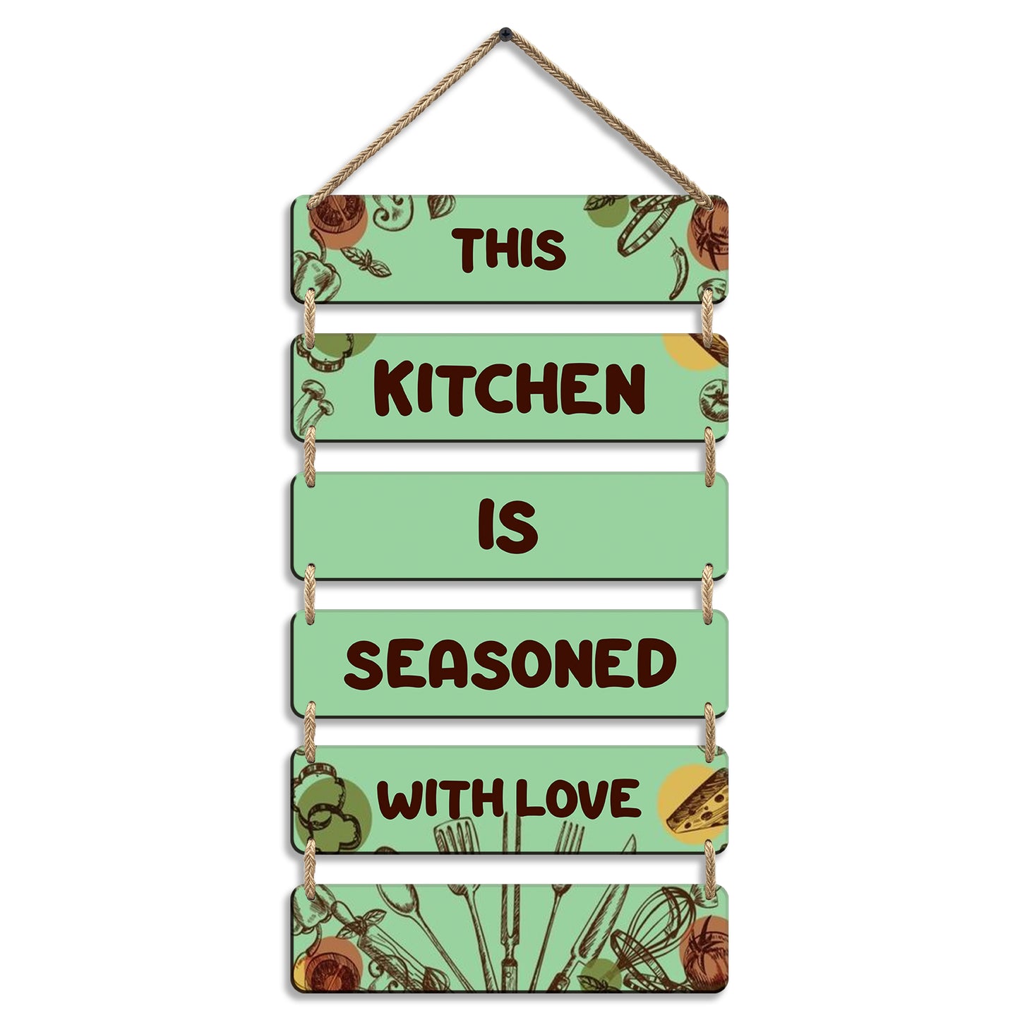 Kitchen Wall Hanging in 6 Plate