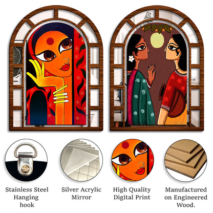 Sehaz Artworks Jharokha Wall Hanging