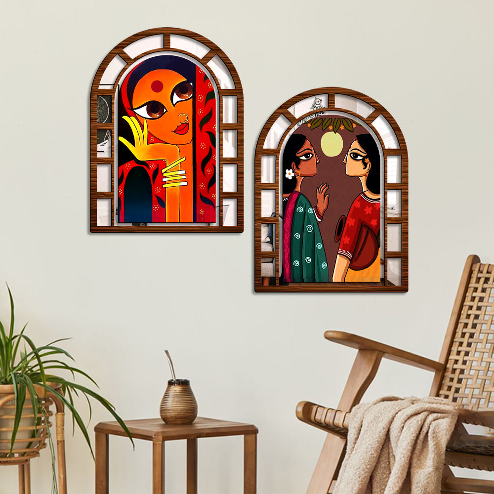 Sehaz Artworks Jharokha Wall Hanging