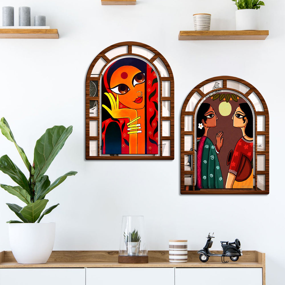 Sehaz Artworks Jharokha Wall Hanging