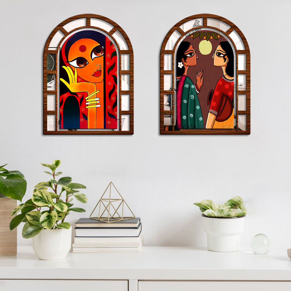 Sehaz Artworks Jharokha Wall Hanging