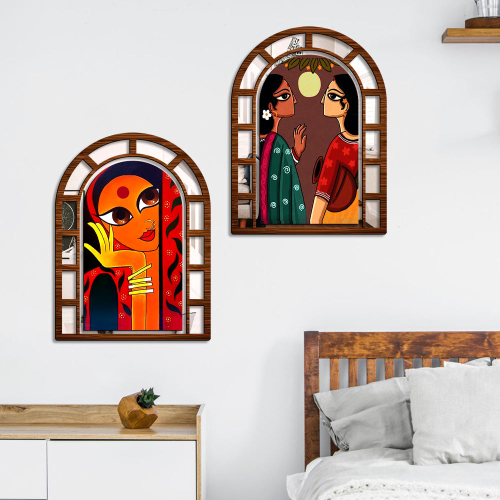 Sehaz Artworks Jharokha Wall Hanging