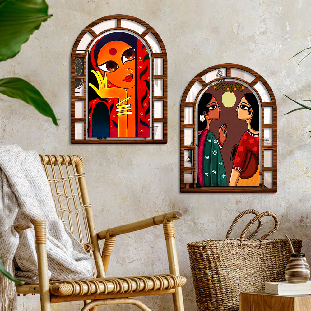Sehaz Artworks Jharokha Wall Hanging