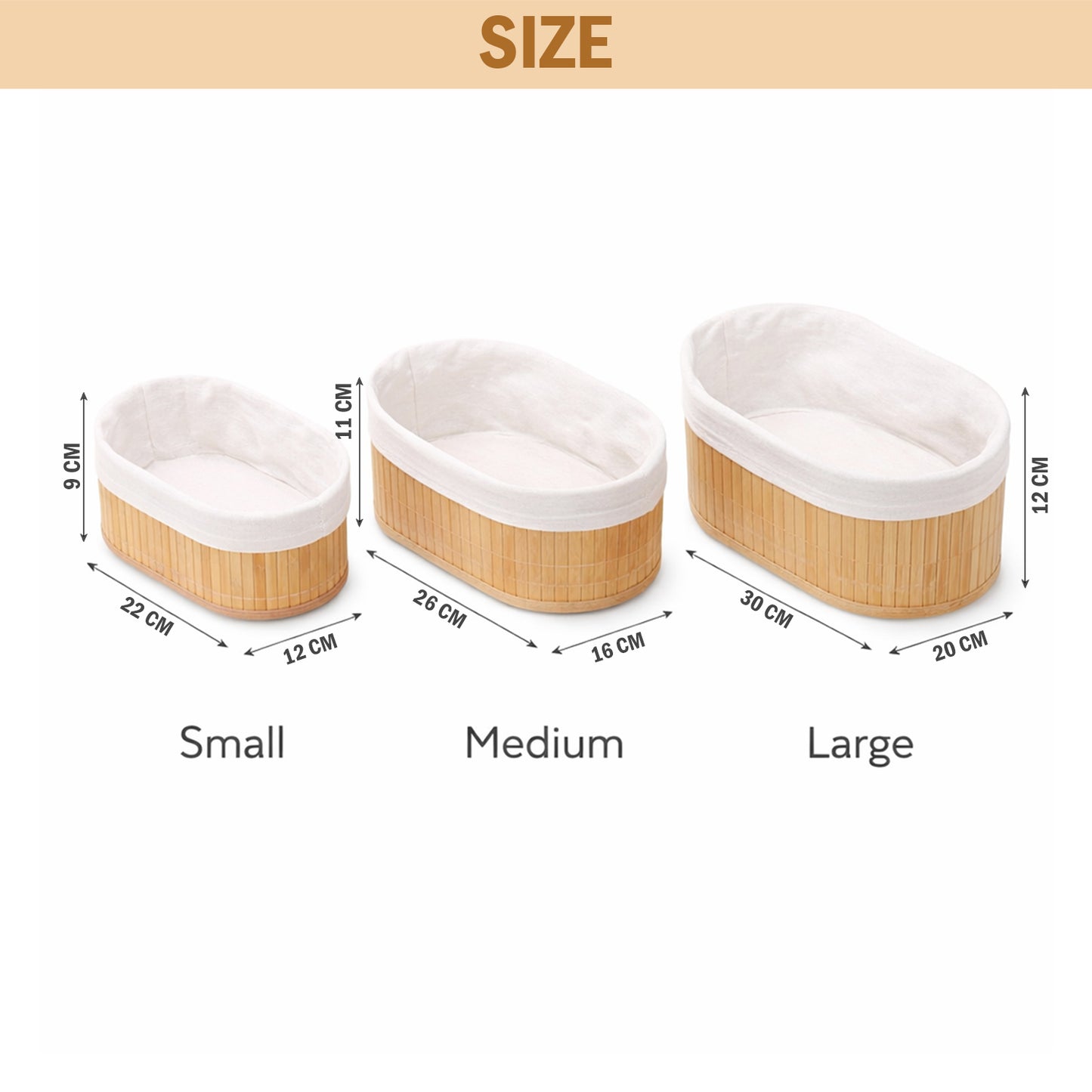 Storage Organizer Baskets | Wicker Baskets | Bamboo Basket Kitchen Storage