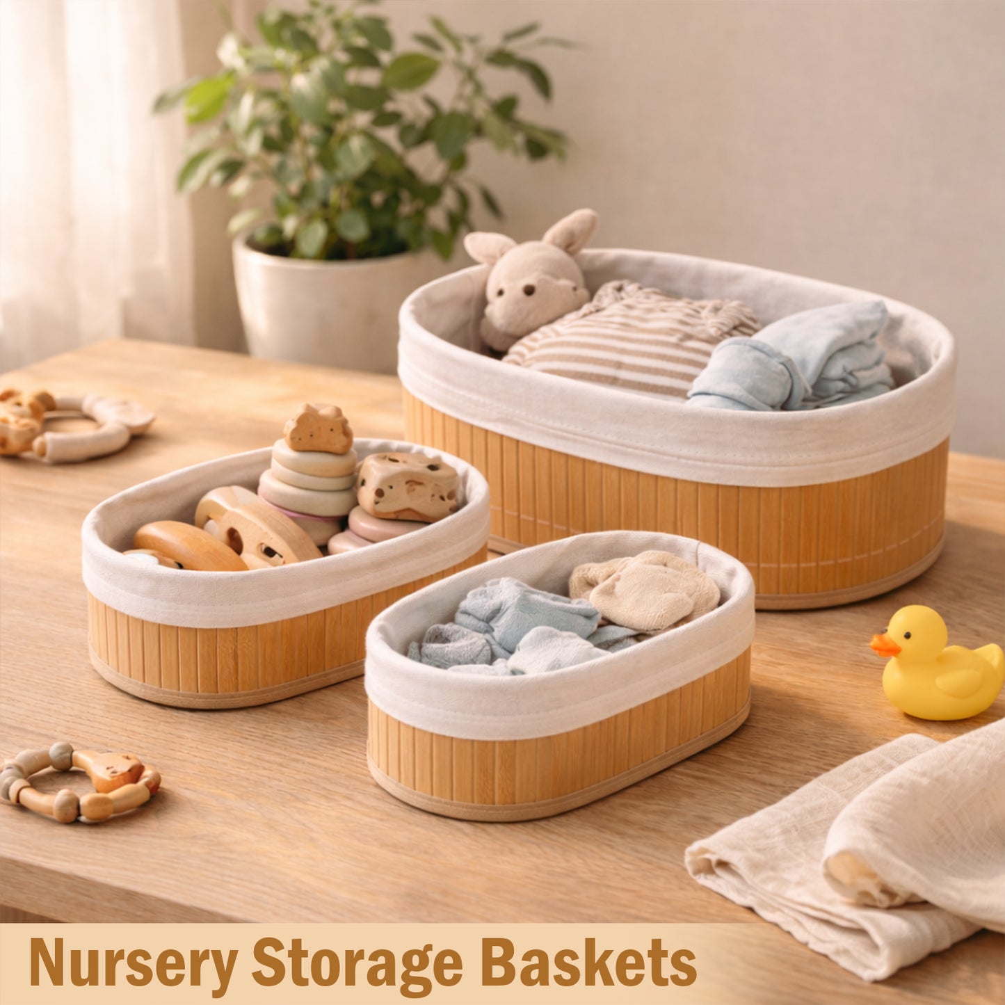 Storage Organizer Baskets | Wicker Baskets | Bamboo Basket Kitchen Storage