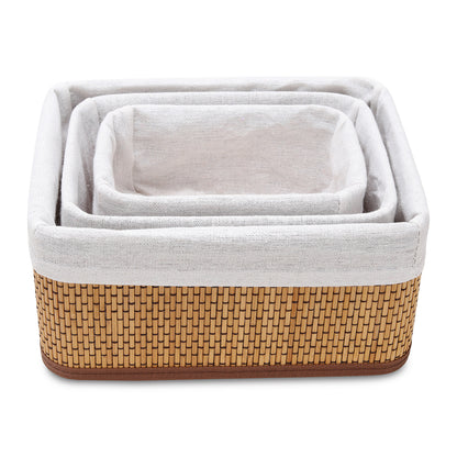 Storage Organizer Baskets | Wicker Baskets | Bamboo Basket Kitchen Storage