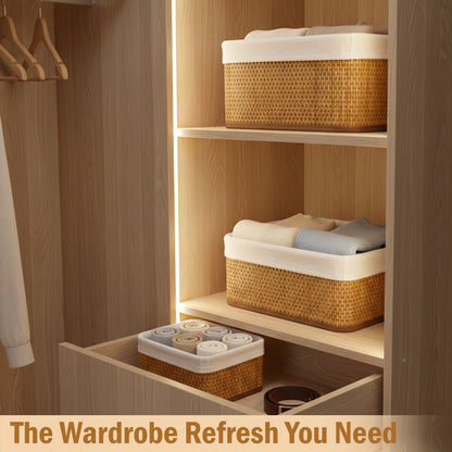 Storage Organizer Baskets | Wicker Baskets | Bamboo Basket Kitchen Storage