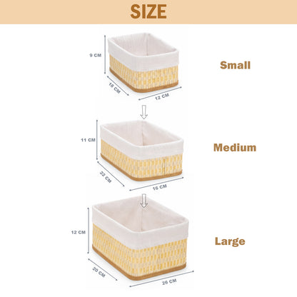 Storage Organizer Baskets | Wicker Baskets | Bamboo Basket Kitchen Storage