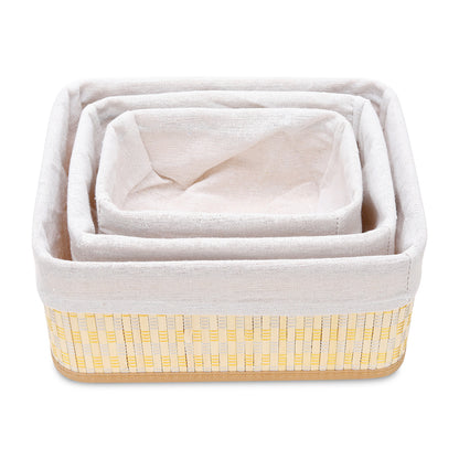 Storage Organizer Baskets | Wicker Baskets | Bamboo Basket Kitchen Storage