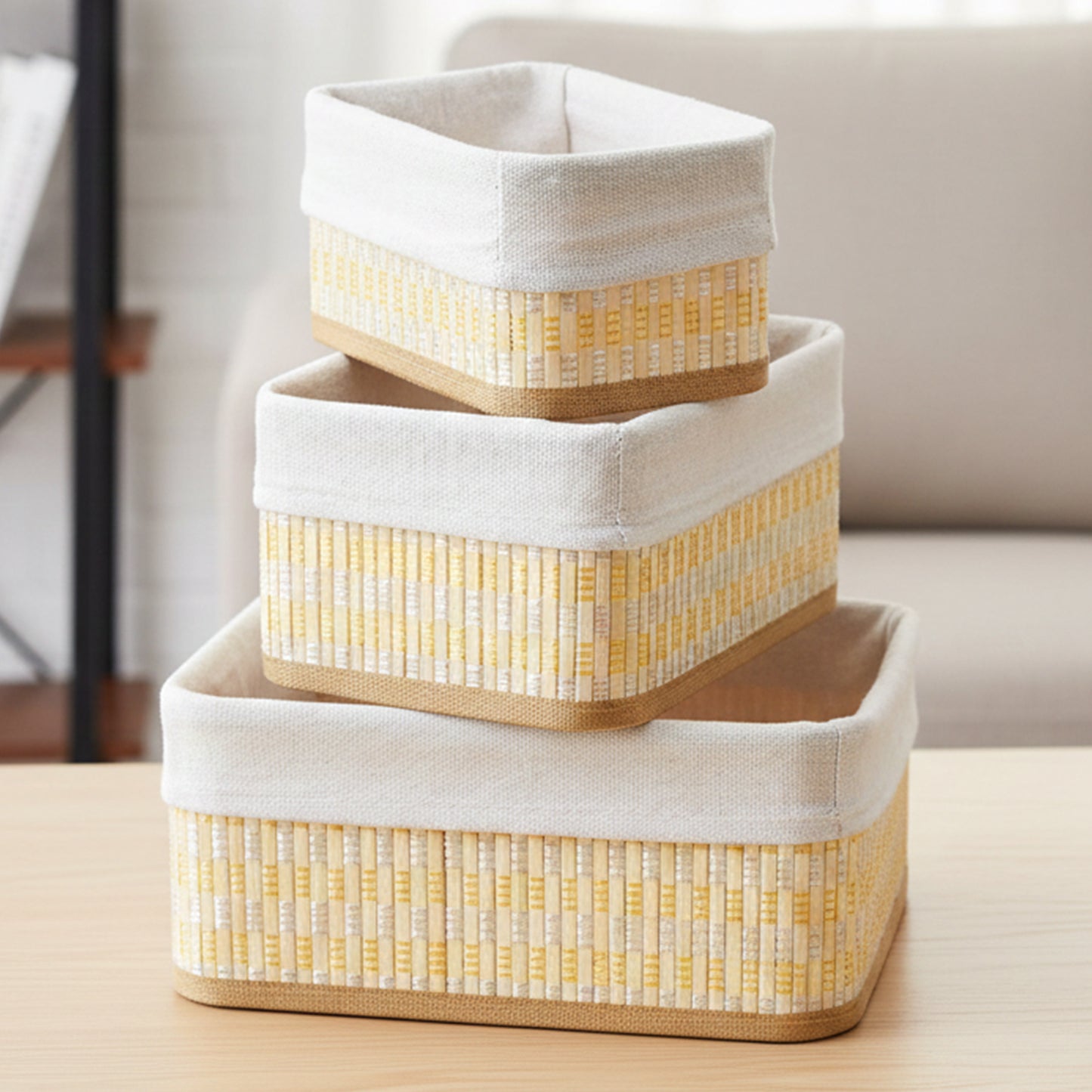 Storage Organizer Baskets | Wicker Baskets | Bamboo Basket Kitchen Storage