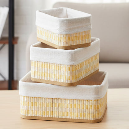 Storage Organizer Baskets | Wicker Baskets | Bamboo Basket Kitchen Storage