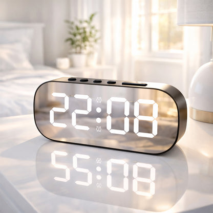 Best Digital Alarm Clock for Heavy Sleepers & Students - Black (12.8x6.5 CM)