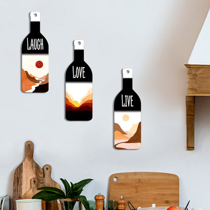 Set of 3 Bottle Wall Hanging