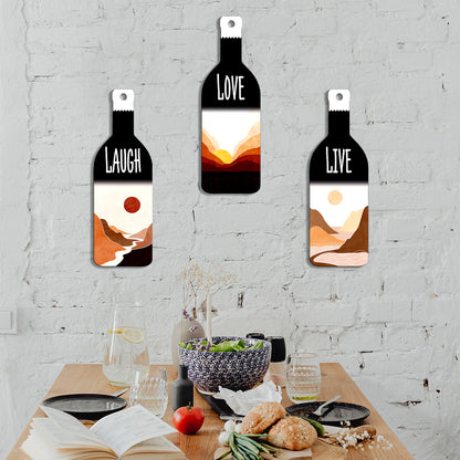 Set of 3 Bottle Wall Hanging