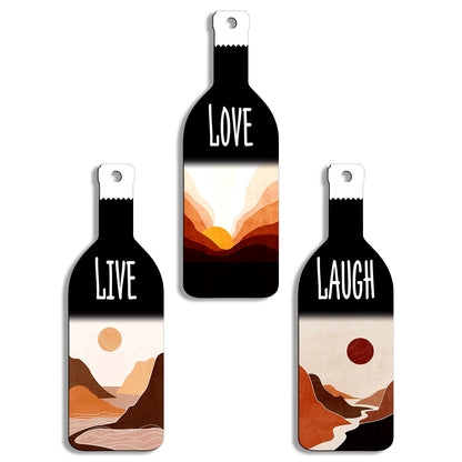 Set of 3 Bottle Wall Hanging