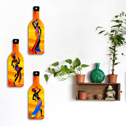 Set of 3 Bottle Wall Hanging