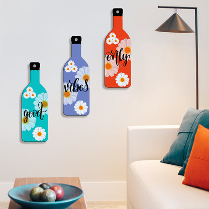 Set of 3 Bottle Wall Hanging