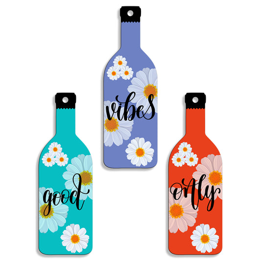 Set of 3 Bottle Wall Hanging