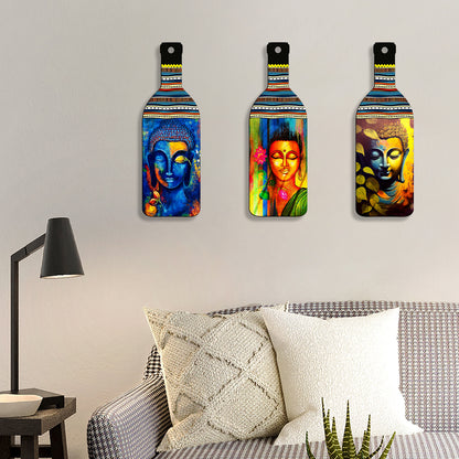 Set of 3 Bottle Wall Hanging