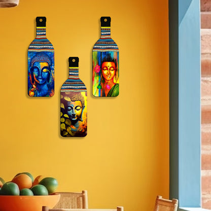 Set of 3 Bottle Wall Hanging