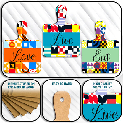 Chopping Board Wall Hanging Set of 3