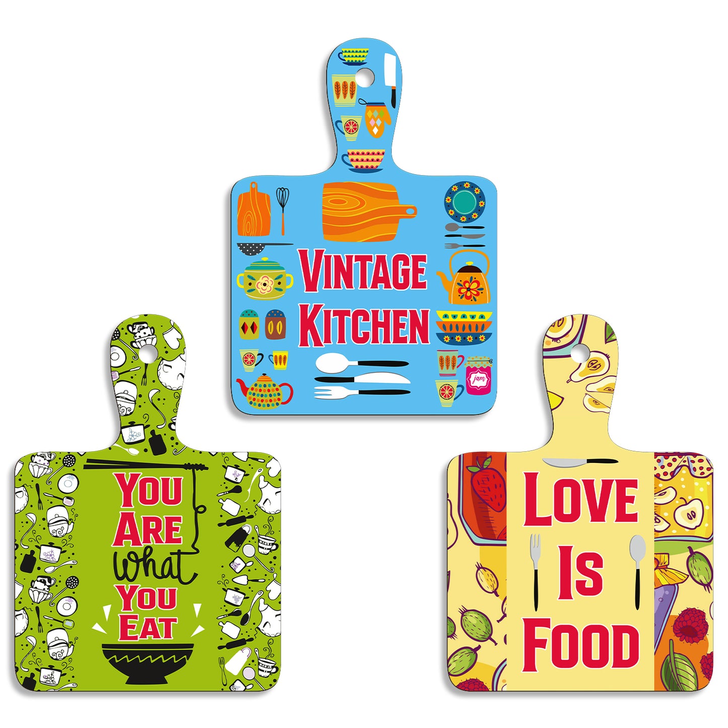 Chopping Board Wall Hanging Set of 3