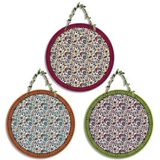 Sehaz Artworks Set of 3 Circle Wall Hanging