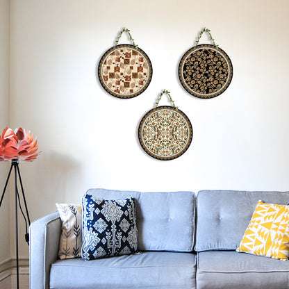 Sehaz Artworks Set of 3 Circle Wall Hanging