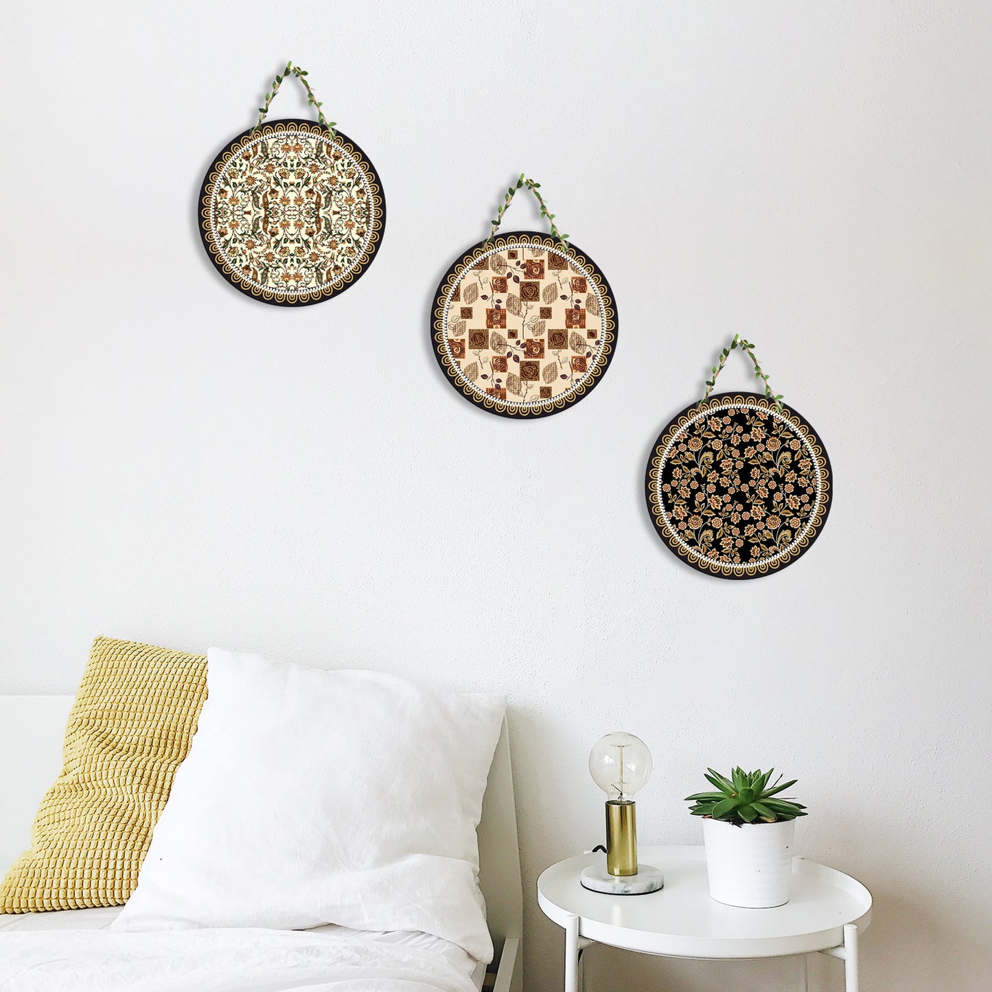 Sehaz Artworks Set of 3 Circle Wall Hanging