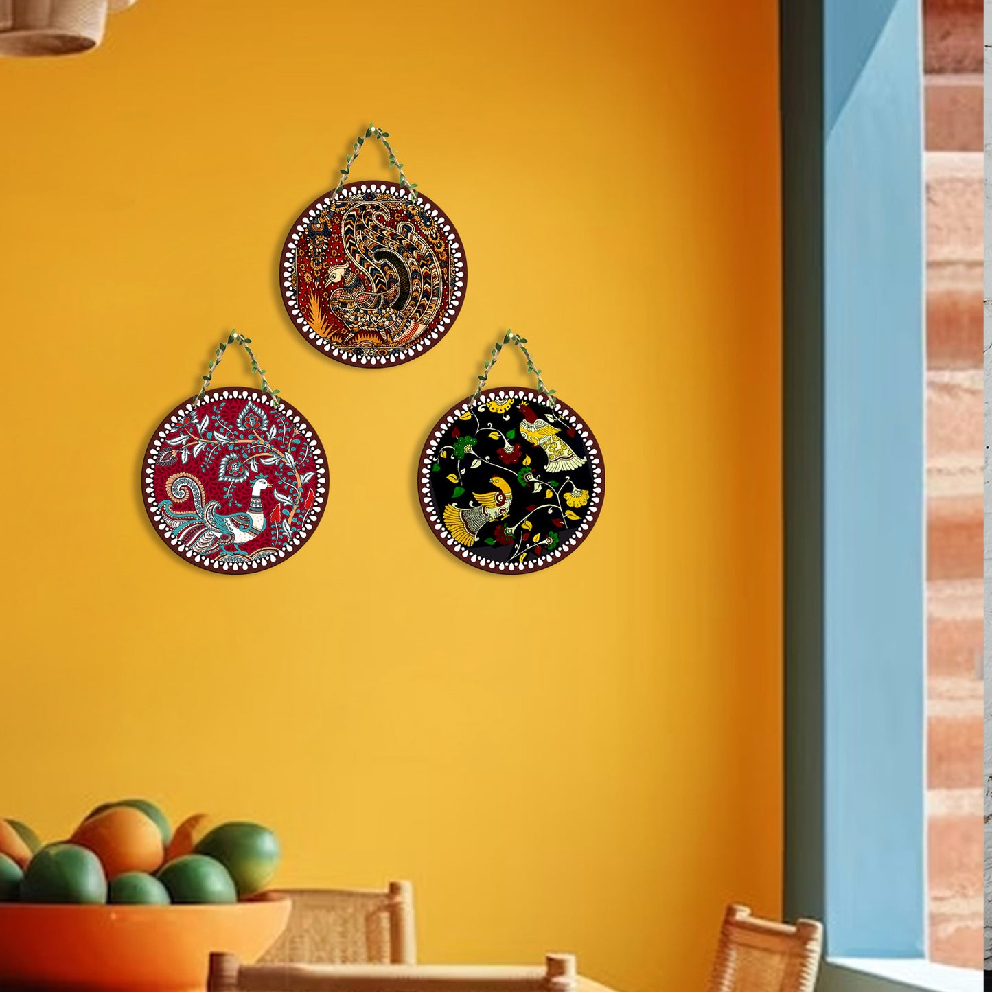 Sehaz Artworks Set of 3 Circle Wall Hanging