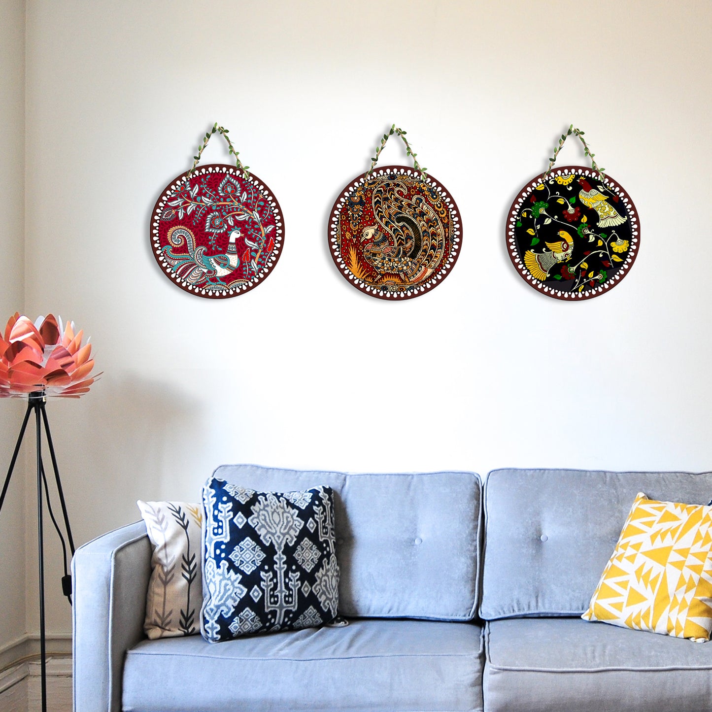 Sehaz Artworks Set of 3 Circle Wall Hanging