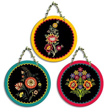 Sehaz Artworks Set of 3 Circle Wall Hanging