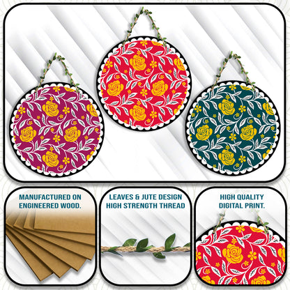 Sehaz Artworks Set of 3 Circle Wall Hanging
