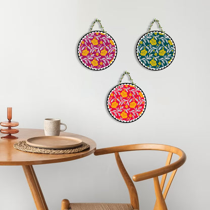 Sehaz Artworks Set of 3 Circle Wall Hanging