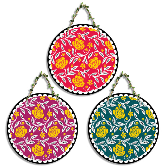 Sehaz Artworks Set of 3 Circle Wall Hanging