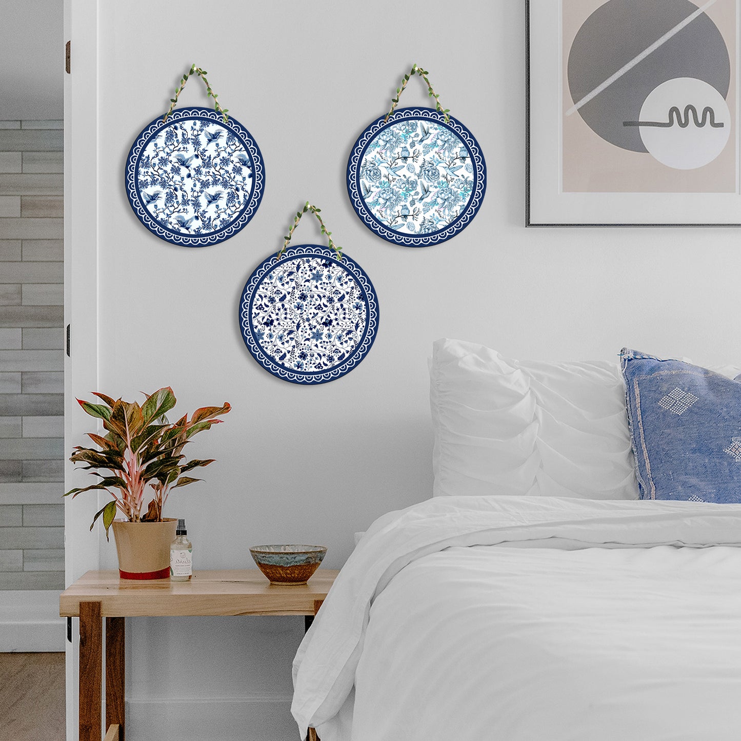 Sehaz Artworks Set of 3 Circle Wall Hanging