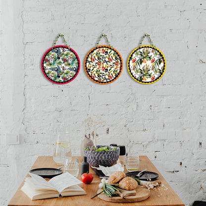 Sehaz Artworks Set of 3 Circle Wall Hanging
