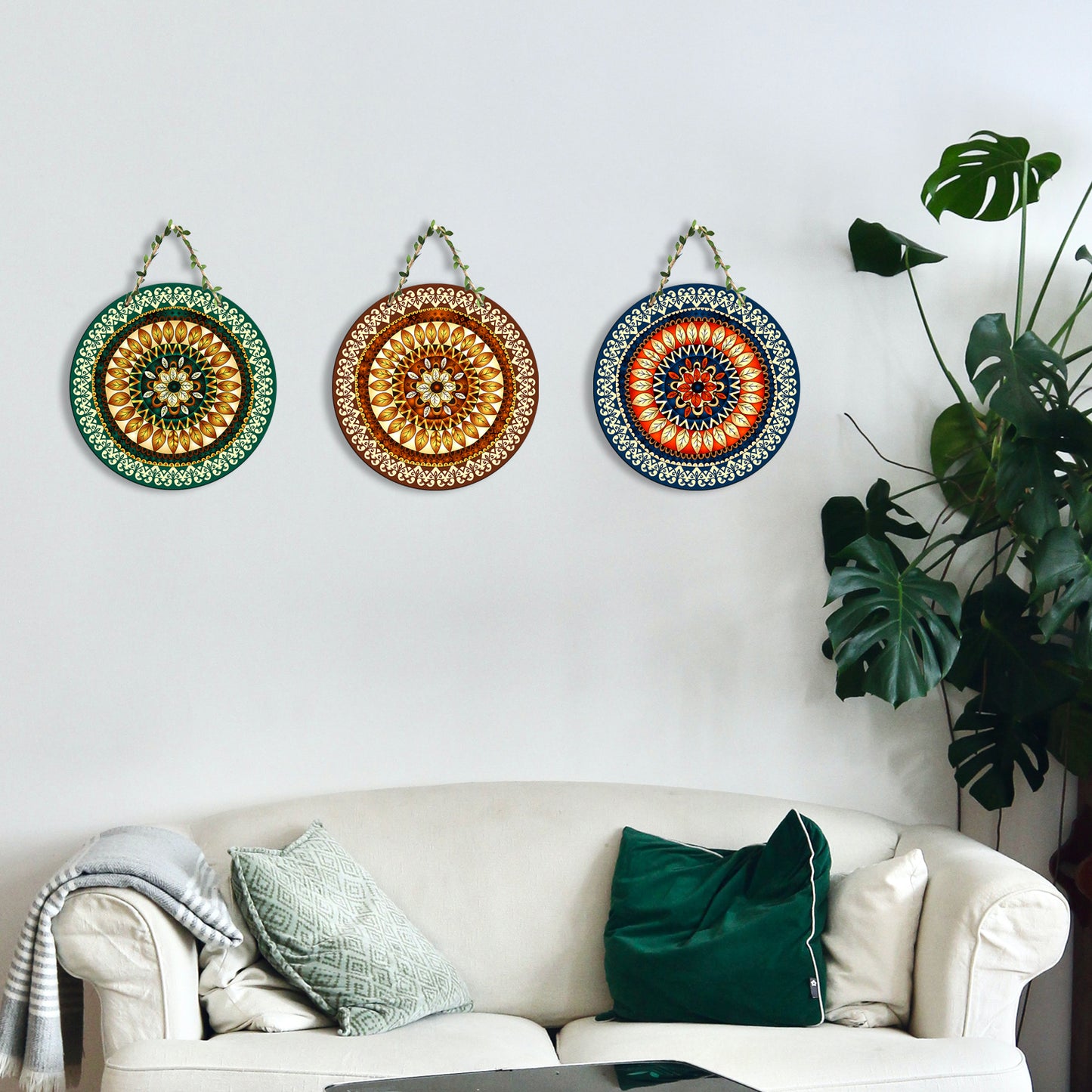 Sehaz Artworks Set of 3 Circle Wall Hanging