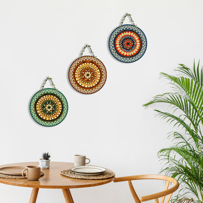 Sehaz Artworks Set of 3 Circle Wall Hanging