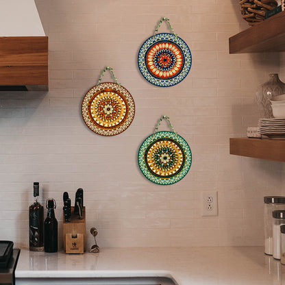 Sehaz Artworks Set of 3 Circle Wall Hanging