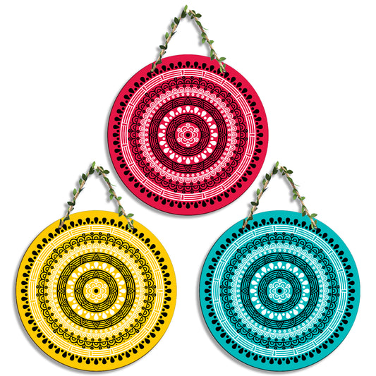 Sehaz Artworks Set of 3 Circle Wall Hanging