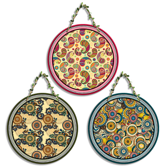 Sehaz Artworks Set of 3 Circle Wall Hanging