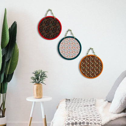 Sehaz Artworks Set of 3 Circle Wall Hanging