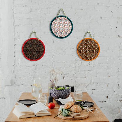 Sehaz Artworks Set of 3 Circle Wall Hanging